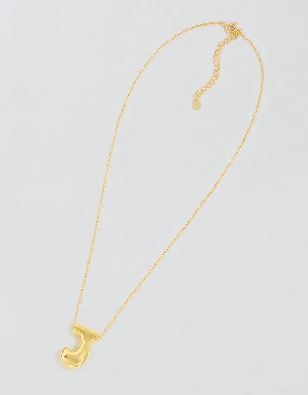 Athra Bubble Letter Necklace