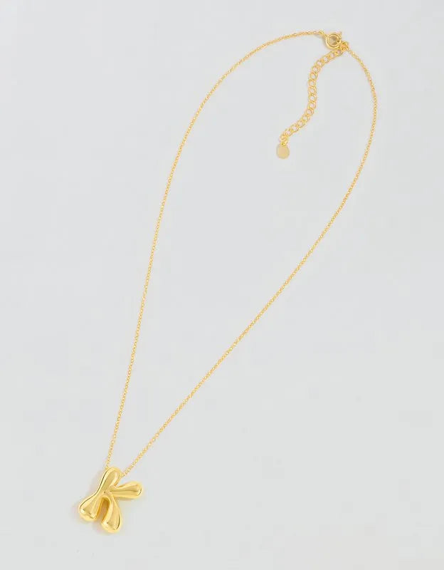 Athra Bubble Letter Necklace