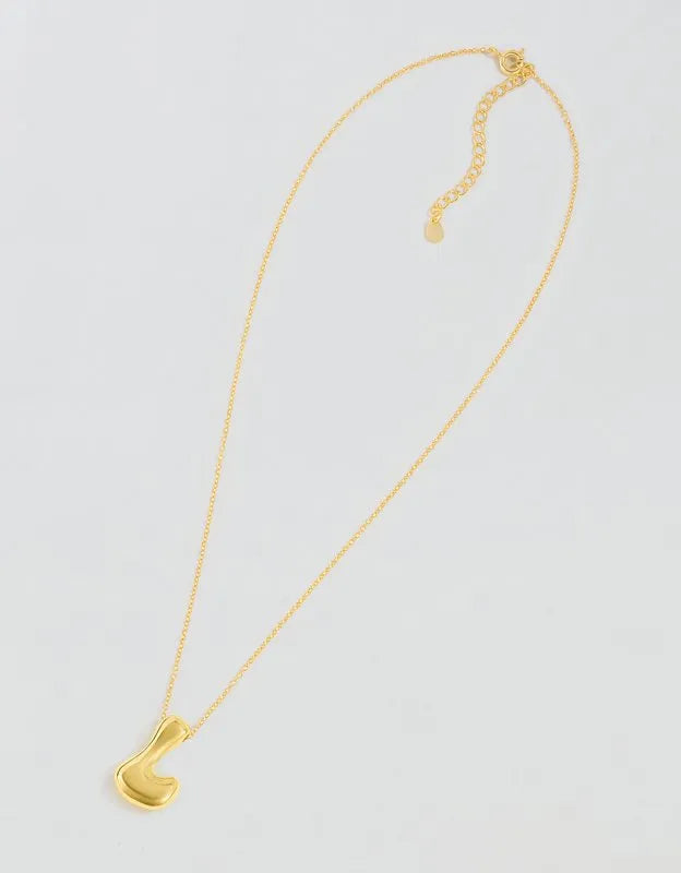 Athra Bubble Letter Necklace