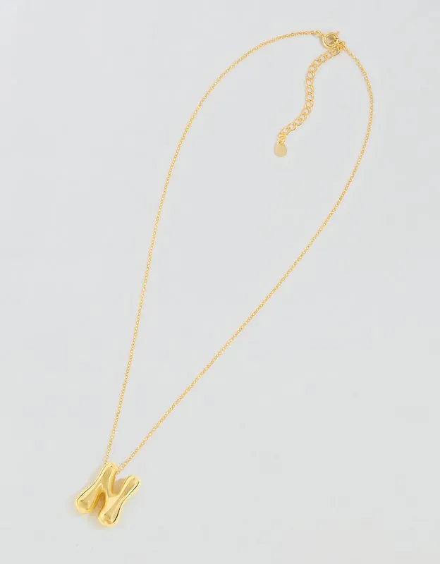 Athra Bubble Letter Necklace
