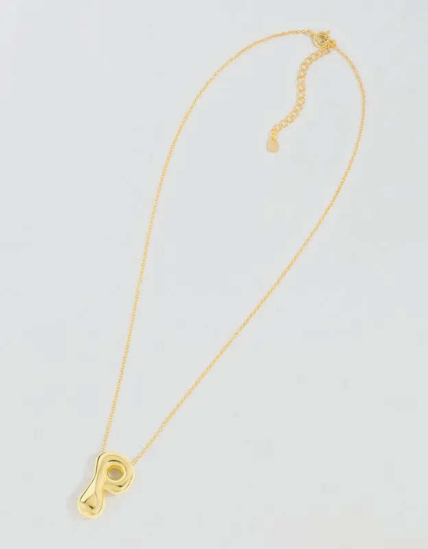 Athra Bubble Letter Necklace