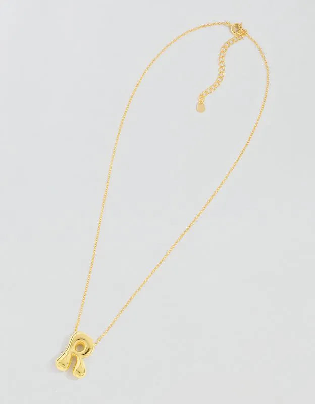 Athra Bubble Letter Necklace