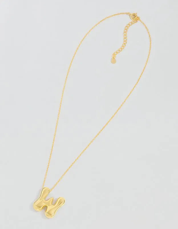 Athra Bubble Letter Necklace