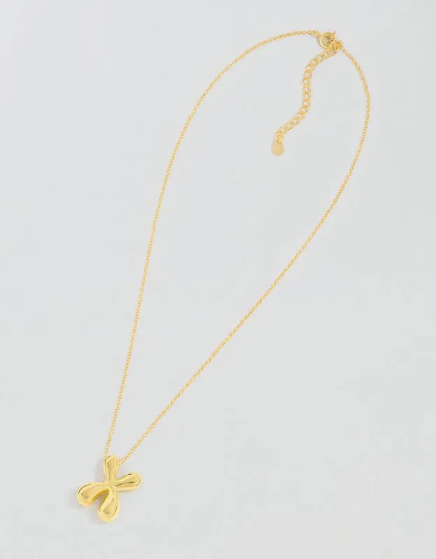 Athra Bubble Letter Necklace