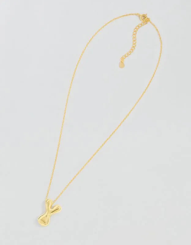 Athra Bubble Letter Necklace