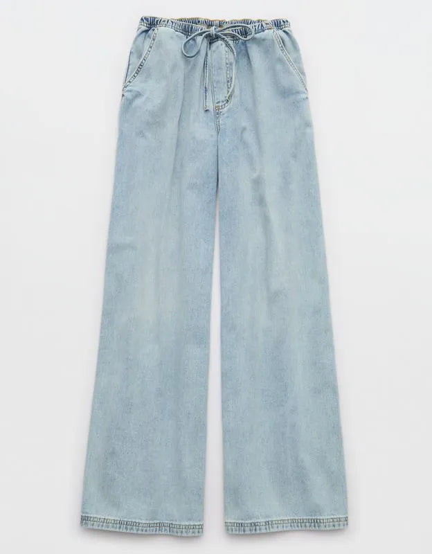 Aerie Daydream Denim Pull-On Pant
