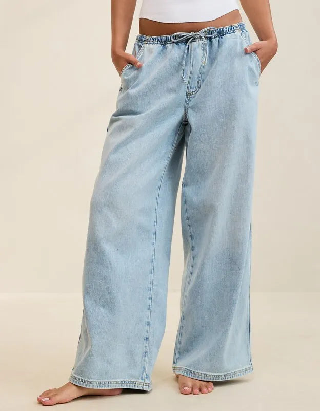 Aerie Daydream Denim Pull-On Pant