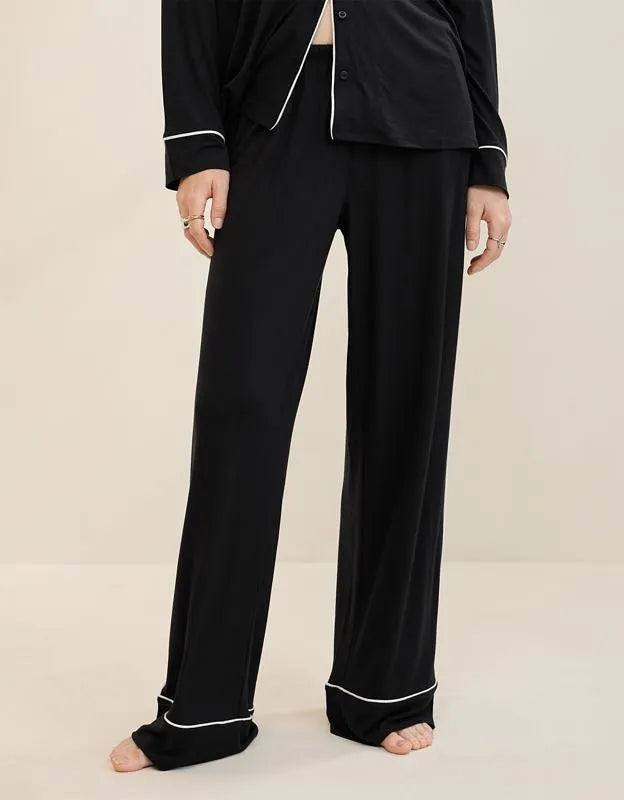 OVERSLEPT by Aerie Real Soft® Piping PJ Pant