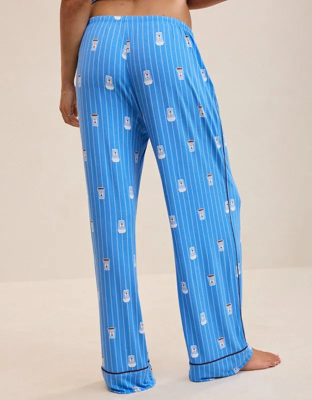 OVERSLEPT by Aerie Real Soft® Piping PJ Pant