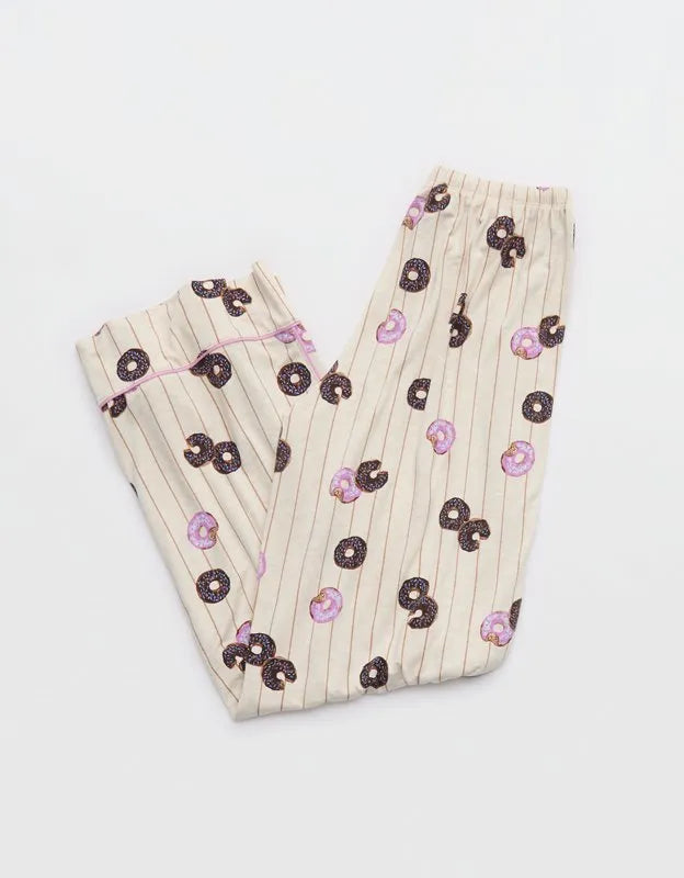 OVERSLEPT by Aerie Real Soft® Piping PJ Pant