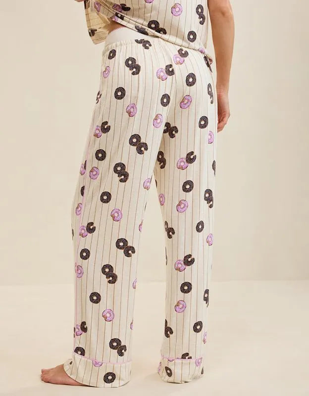 OVERSLEPT by Aerie Real Soft® Piping PJ Pant