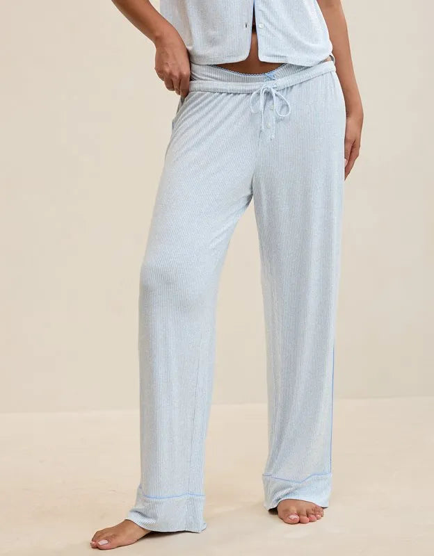 OVERSLEPT by Aerie Real Soft® Piping PJ Pant