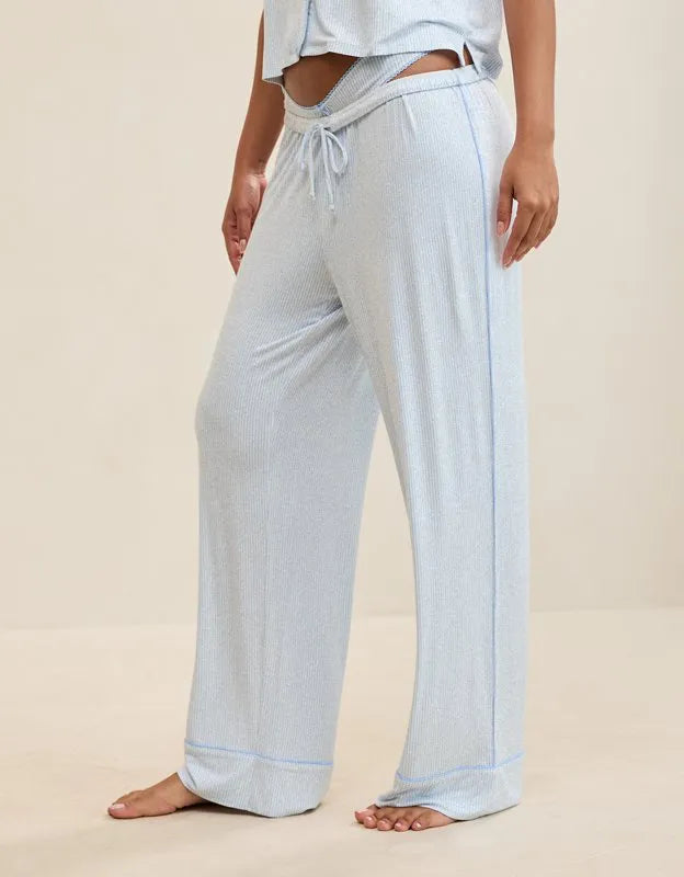 OVERSLEPT by Aerie Real Soft® Piping PJ Pant