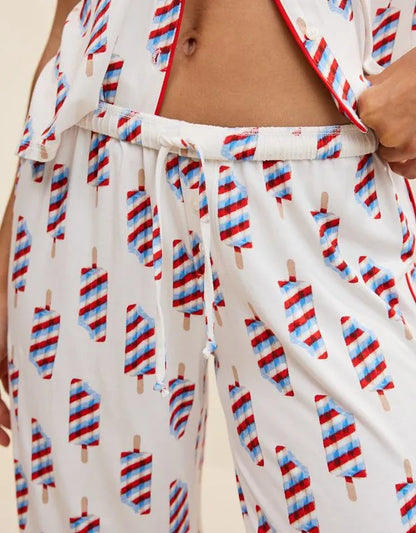 OVERSLEPT by Aerie Real Soft® Piping PJ Pant