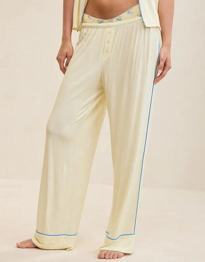 OVERSLEPT by Aerie Real Soft® Piping PJ Pant