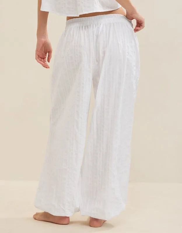 OVERSLEPT by Aerie Seersucker Balloon Pant