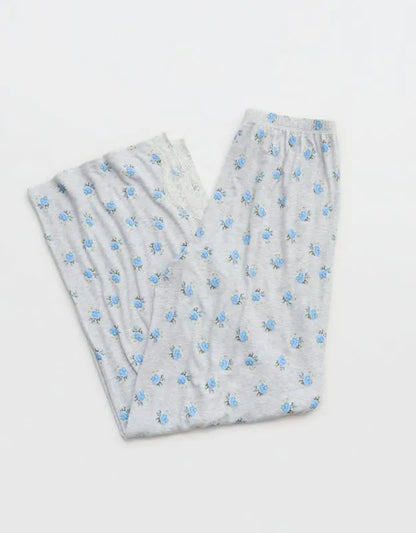 OVERSLEPT by Aerie Real Soft® Ribbed Trouser PJ