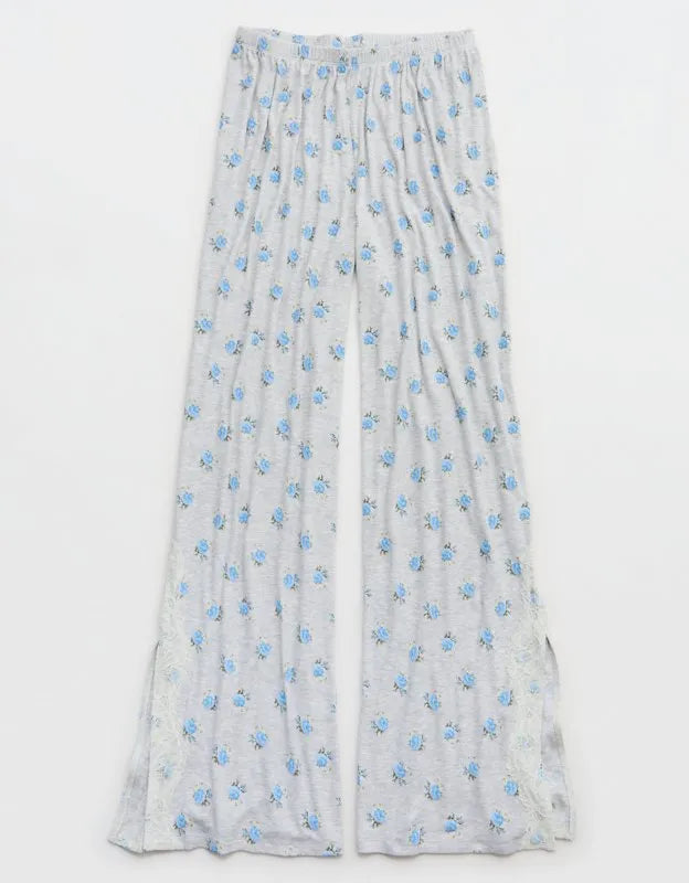 OVERSLEPT by Aerie Real Soft® Ribbed Trouser PJ