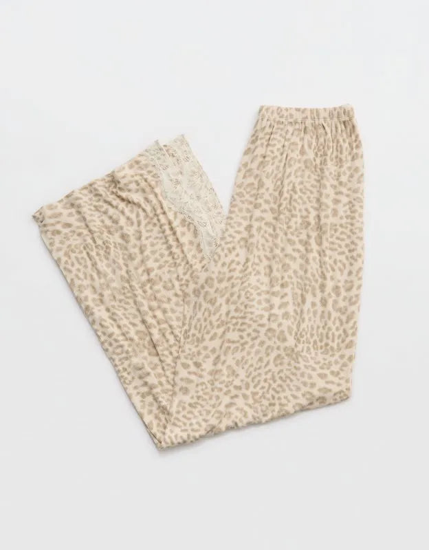 OVERSLEPT by Aerie Real Soft® Ribbed Trouser PJ