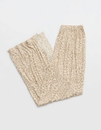 OVERSLEPT by Aerie Real Soft® Ribbed Trouser PJ