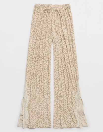 OVERSLEPT by Aerie Real Soft® Ribbed Trouser PJ