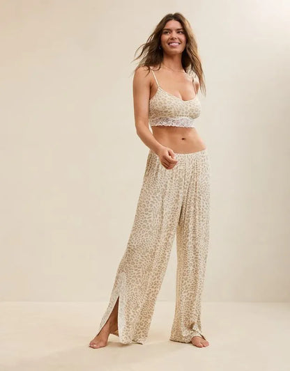 OVERSLEPT by Aerie Real Soft® Ribbed Trouser PJ