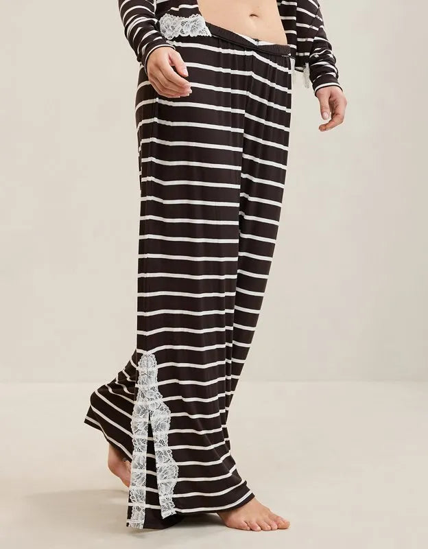 OVERSLEPT by Aerie Real Soft® Ribbed Trouser PJ
