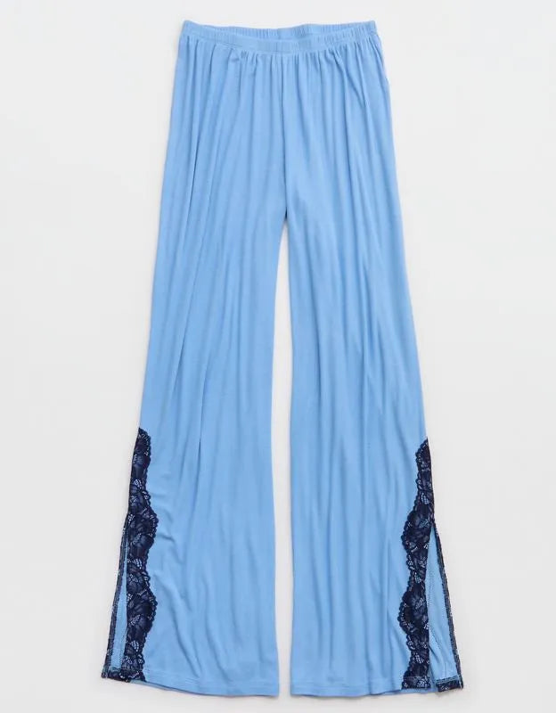 OVERSLEPT by Aerie Real Soft® Ribbed Trouser PJ