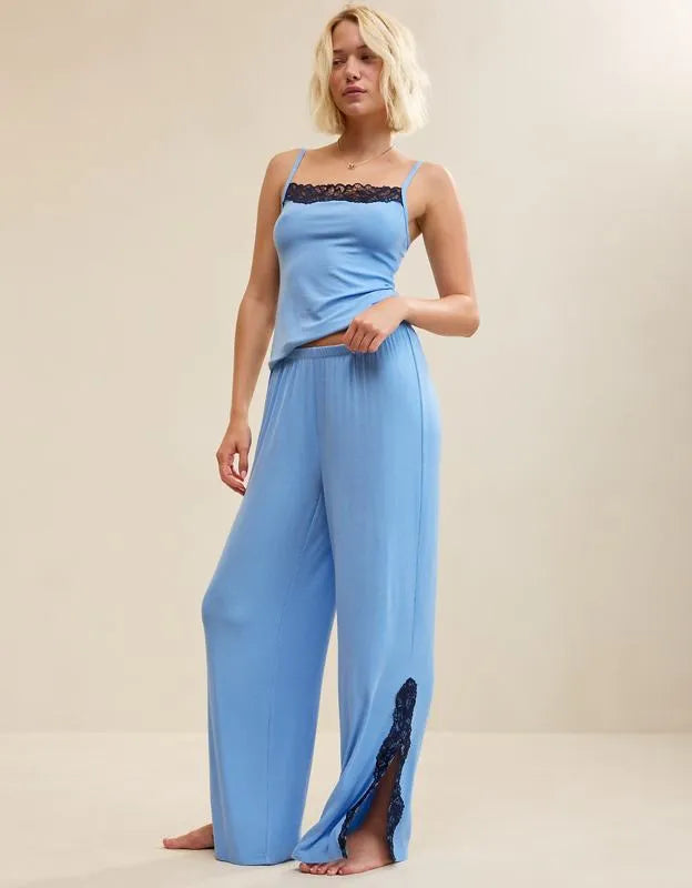 OVERSLEPT by Aerie Real Soft® Ribbed Trouser PJ