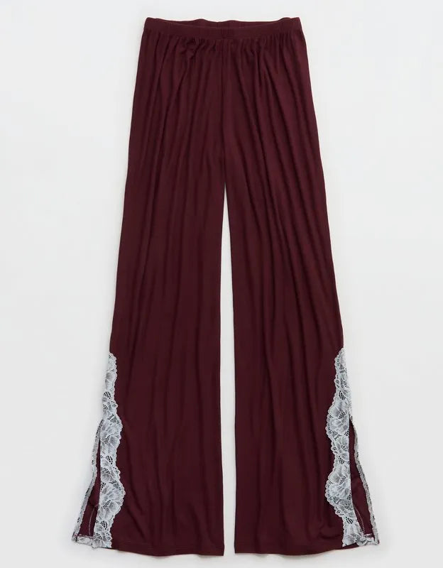OVERSLEPT by Aerie Real Soft® Ribbed Trouser PJ