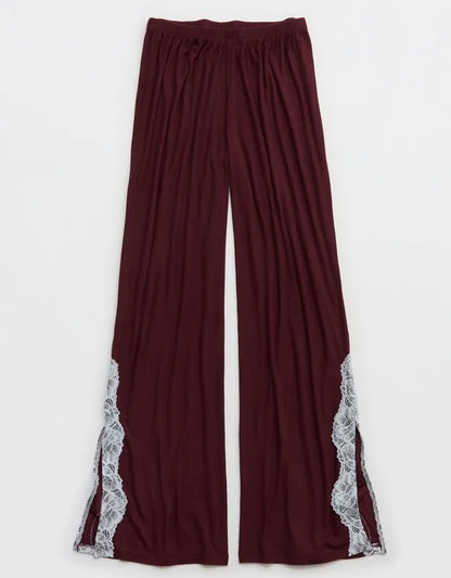 OVERSLEPT by Aerie Real Soft® Ribbed Trouser PJ