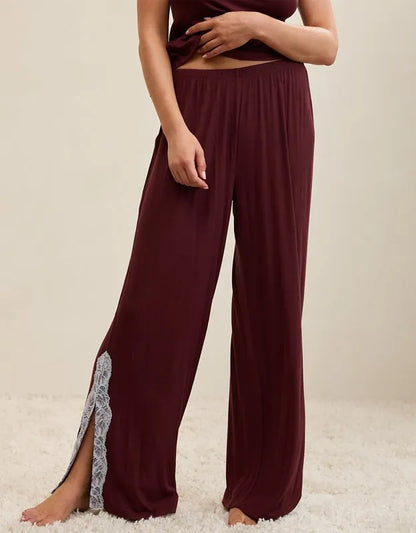 OVERSLEPT by Aerie Real Soft® Ribbed Trouser PJ