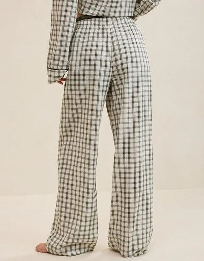 OVERSLEPT by Aerie Seersucker Trouser Pant