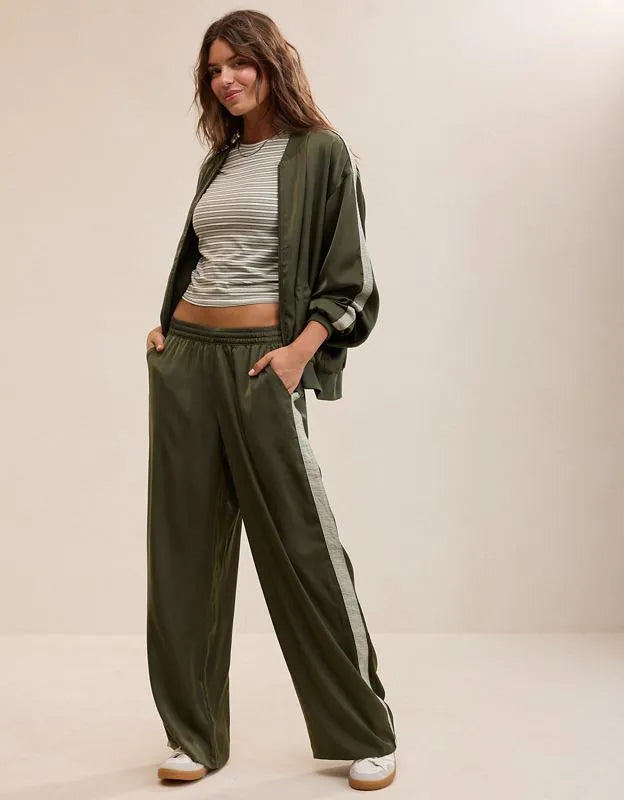 OVERSLEPT by Aerie Liquid Satin PJ Pant