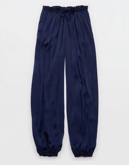 OVERSLEPT by Aerie Liquid Satin Balloon Pant