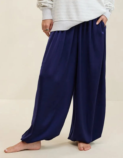 OVERSLEPT by Aerie Liquid Satin Balloon Pant