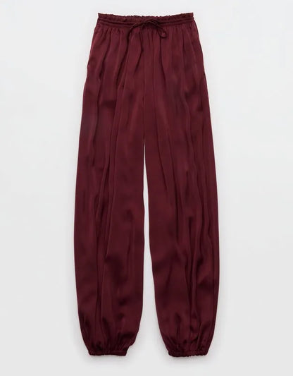 OVERSLEPT by Aerie Liquid Satin Balloon Pant