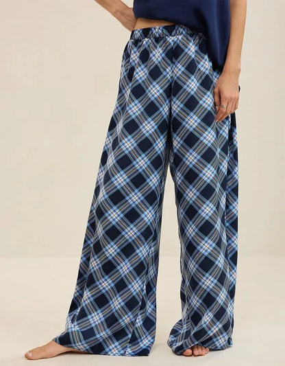 OVERSLEPT by Aerie Liquid Satin Wide Leg Pant
