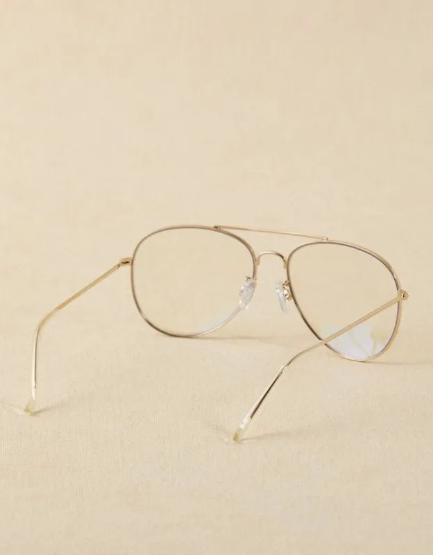 AE Metal Frame Blue Light Eyeglasses