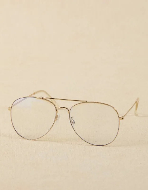 AE Metal Frame Blue Light Eyeglasses