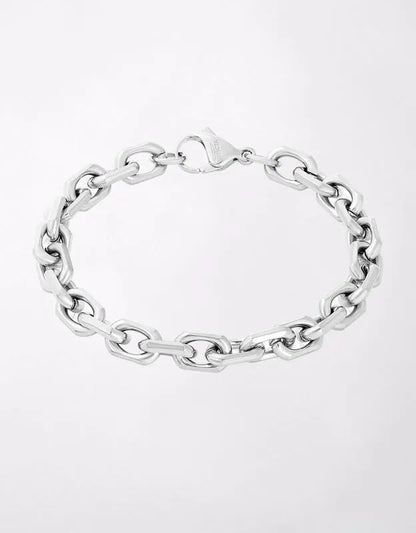 West Coast Jewelry Stainless Steel 8.5mm Link Bracelet