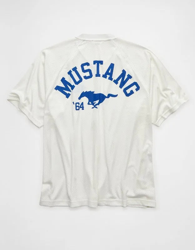 AE Boxy Fit Ford Mustang Graphic Mesh Jersey