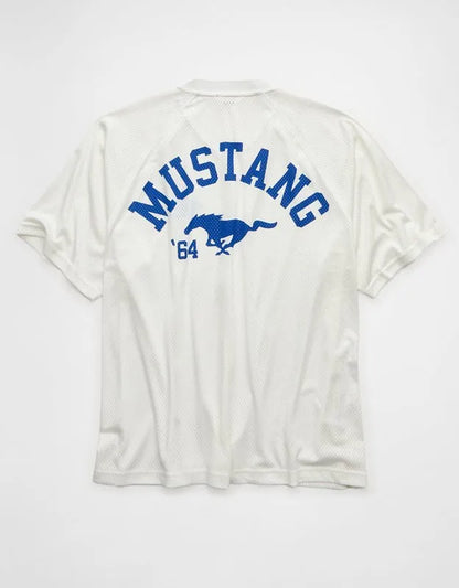 AE Boxy Fit Ford Mustang Graphic Mesh Jersey
