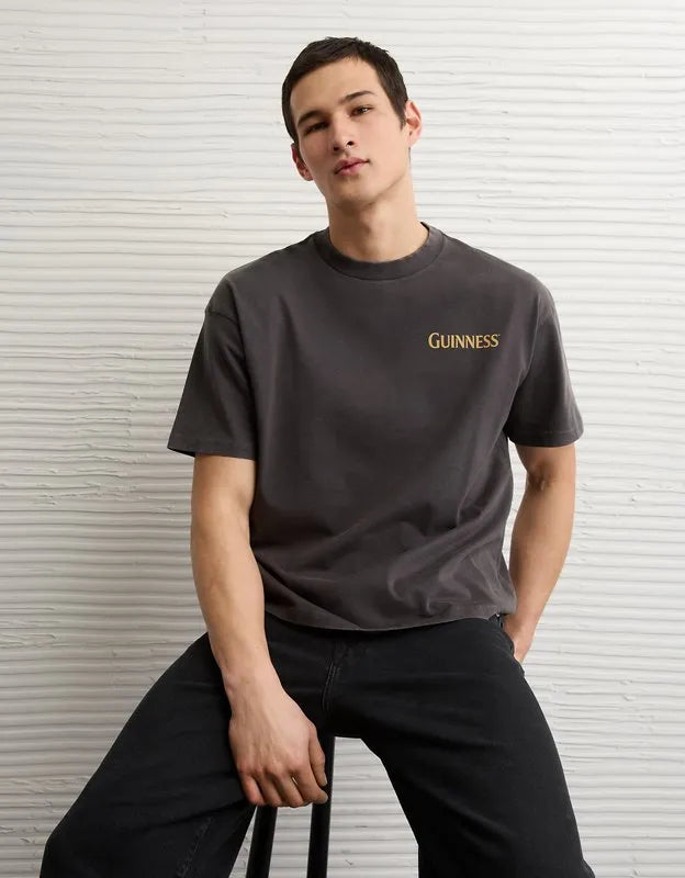 AE Boxy Fit Guinness Graphic T-Shirt