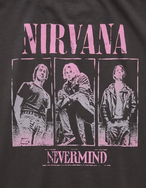 AE Boxy Fit Nirvana Graphic T-Shirt