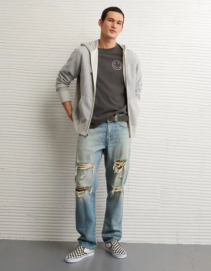 AE Boxy Fit Nirvana Graphic T-Shirt