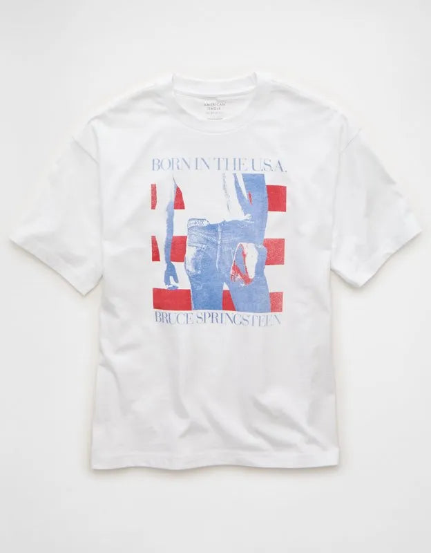 AE Boxy Fit Bruce Springsteen Graphic T-Shirt
