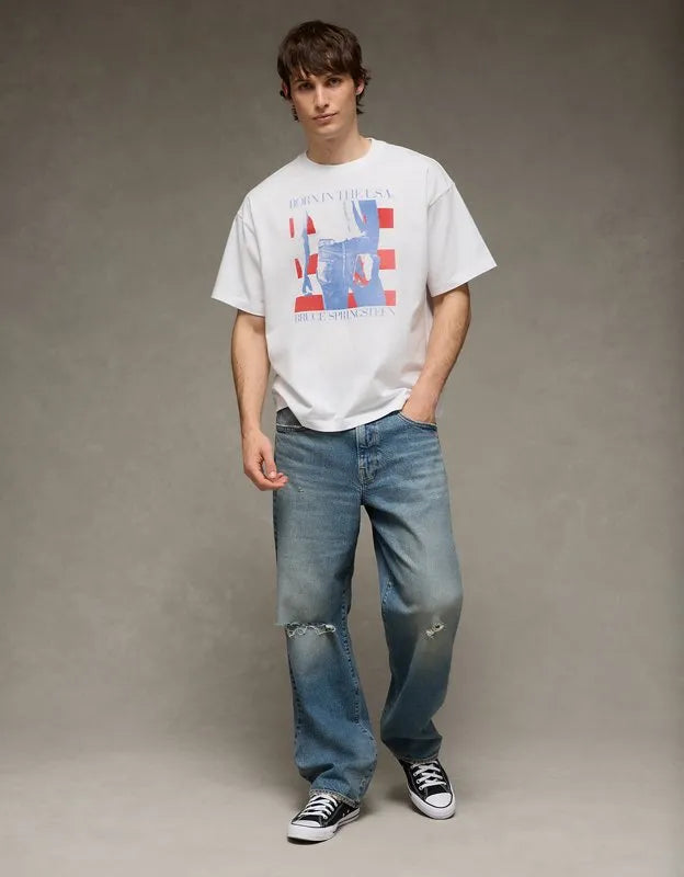 AE Boxy Fit Bruce Springsteen Graphic T-Shirt