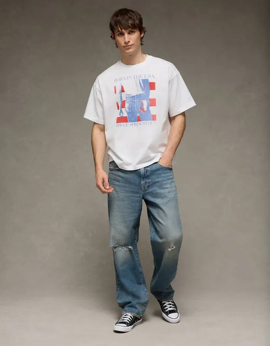 AE Boxy Fit Bruce Springsteen Graphic T-Shirt