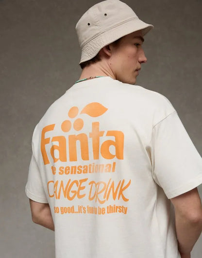 AE Boxy Fit Fanta Graphic T-Shirt